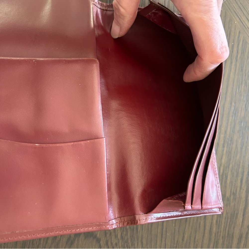 Cartier VINTAGE Burgundy Long Wallet EUC - Picture 11 of 15